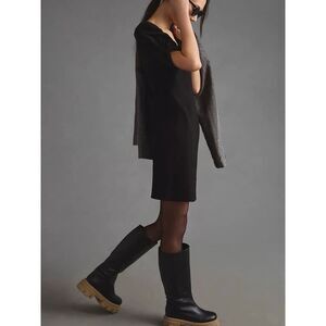 NEW Amadi Twist Puff-Sleeve Dress Anthropologie Women’s Small